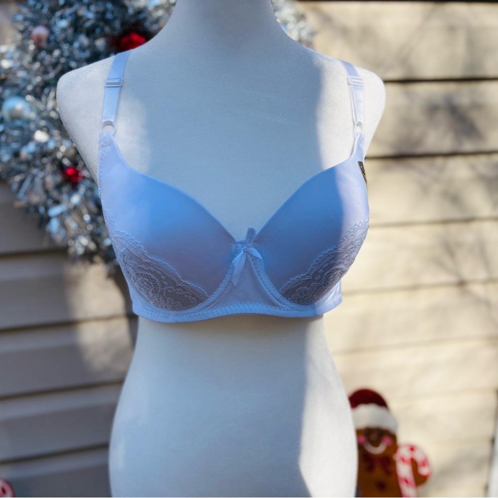 Elegant White Lace Bra